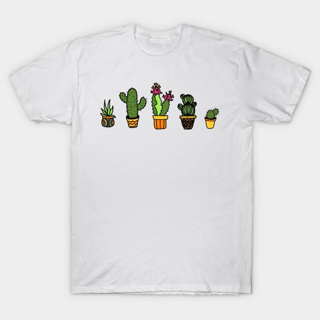 Mini Set Of Cactus T-Shirt by faiiryliite